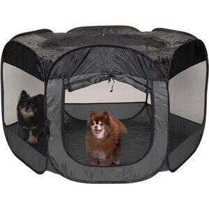 Pop Up Playpen Pet Tent Playground - Gray, Extra Large